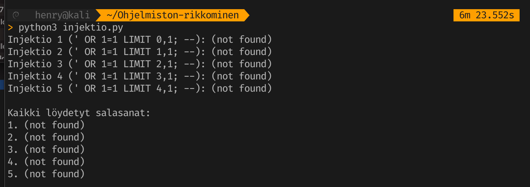 Korjattu kokonaisuus